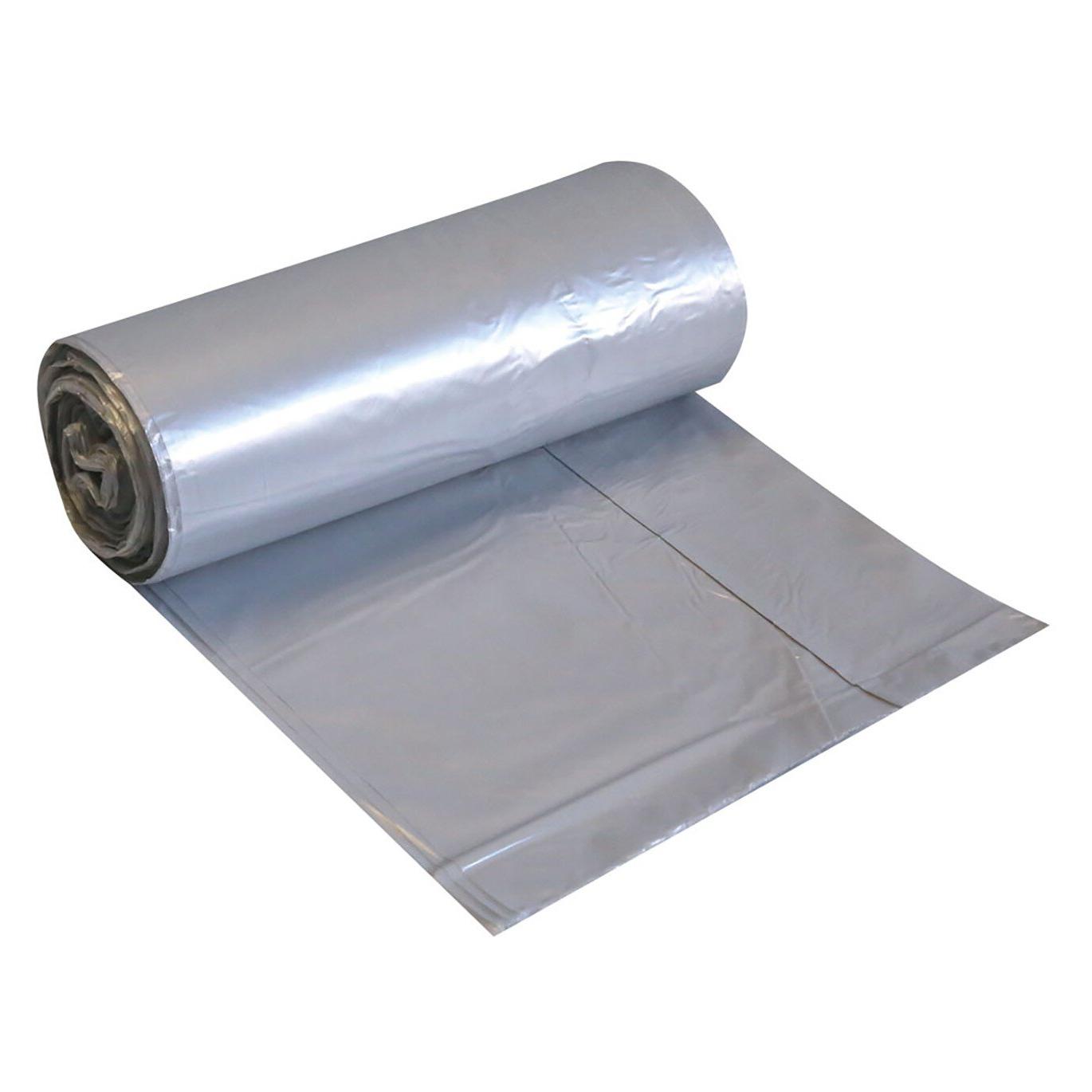 franz mensch Müllbeutel, 30l, grau, 6my, 500x600mm, HDPE, 50 Stück/Rolle (50x, 30 l) (32894)
