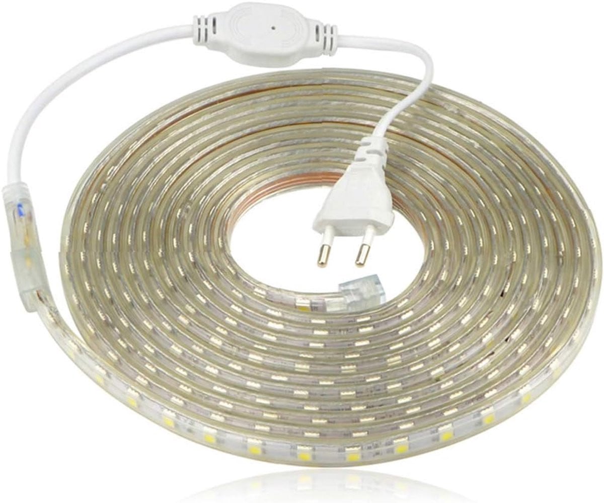 Waterdichte LED Strip 220V Warm Wit IP65 5 Meter