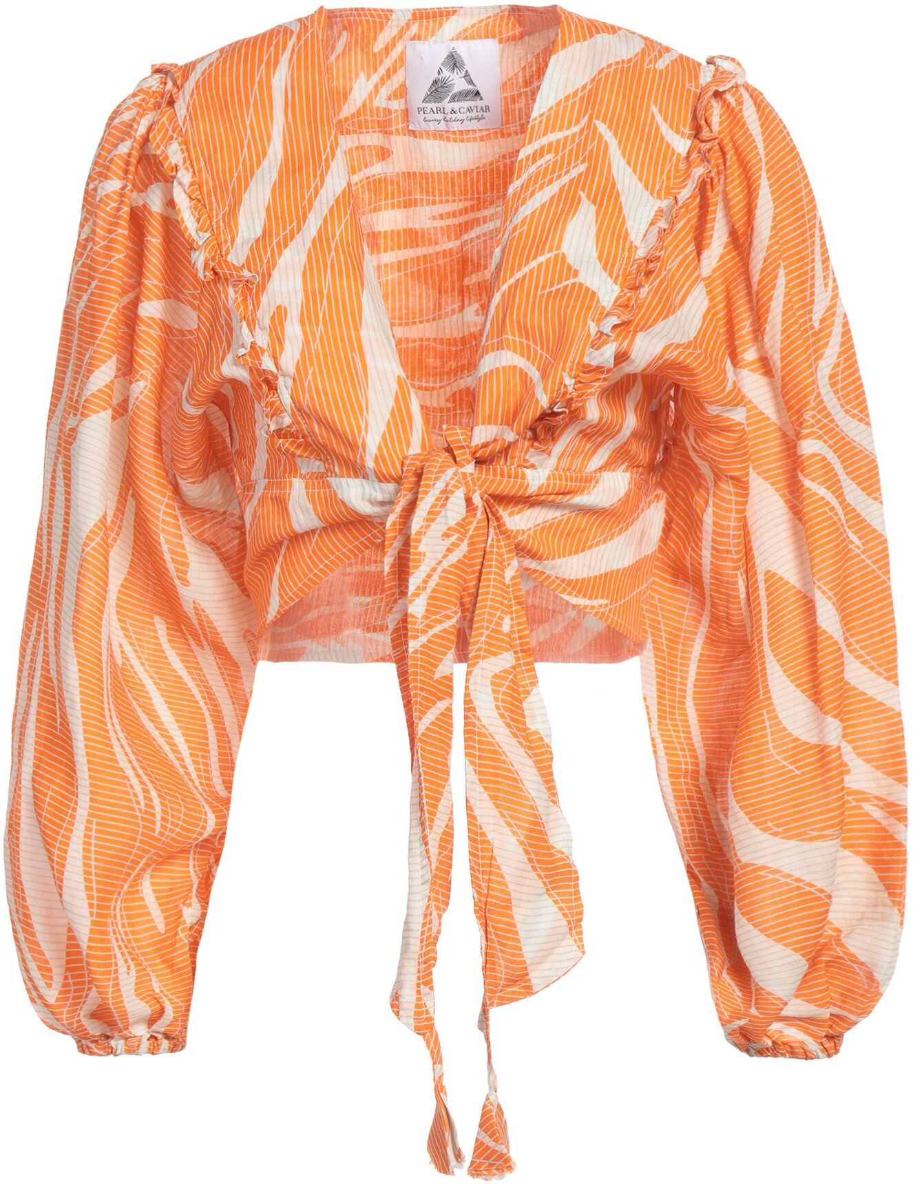 Pearl & Caviar Camisa Mujer Naranja S/M,XS/S Mujer