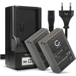 Cellonic Akku für Olympus OM-D E-M5 Mark II, E-M1, PEN?F, Pen E-P5 (Kamera Akku), Kamera Stromversorgung, Schwarz