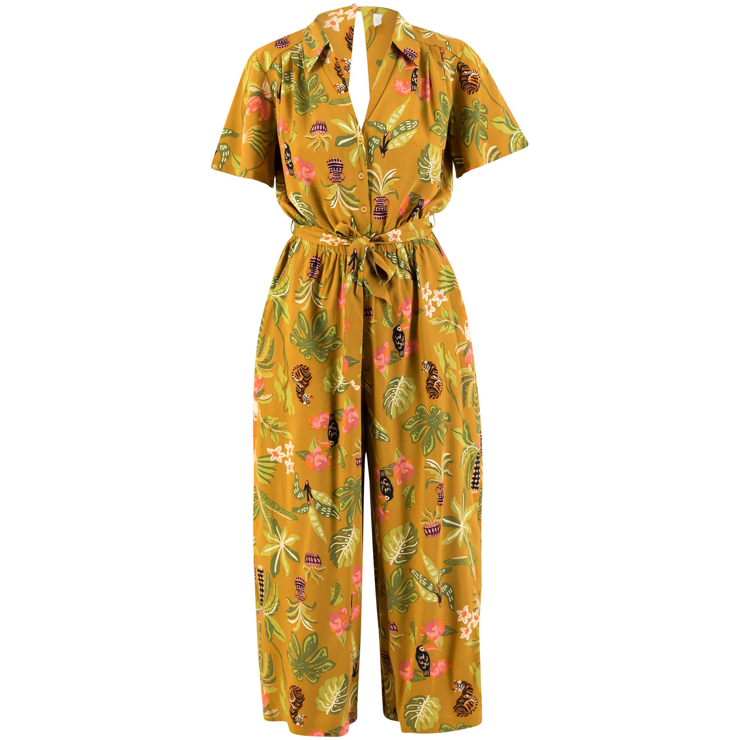 Blutsgeschwister Charming Steps Jumpsuit Damen Jumpsuits orange Größe S Lifestyle Atmungsaktiv