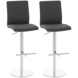 2er Set Barhocker Cadiz Stoffbezug