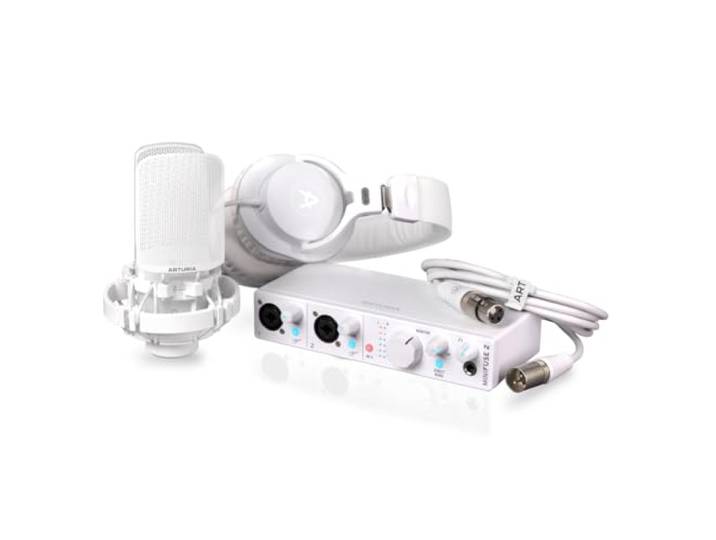 Arturia MiniFuse Recording Pack White USB-Audio Interface+ CM1 + EF1 - USB-Interface