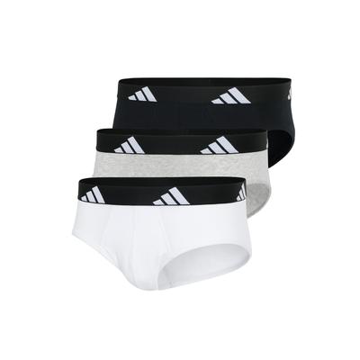 Slip ADIDAS ORIGINALS "Slip 3er Pack", Herren, Gr. S, bunt (schwarz, weiß, grau), Obermaterial: 95% Baumwolle CO. 5% Elasthan EL., Unterhosen Slip