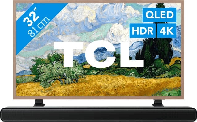 TCL QLED 32 inch A400 Pro (2026) TV met TCL S45H 2.0 Soundbar