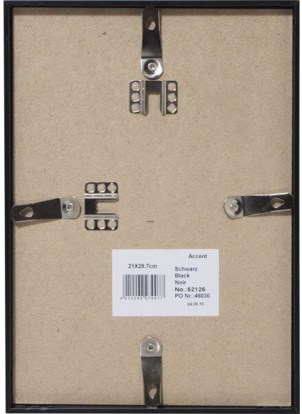 Nielsen Rammer Accent Skifteramme   A4   Sort