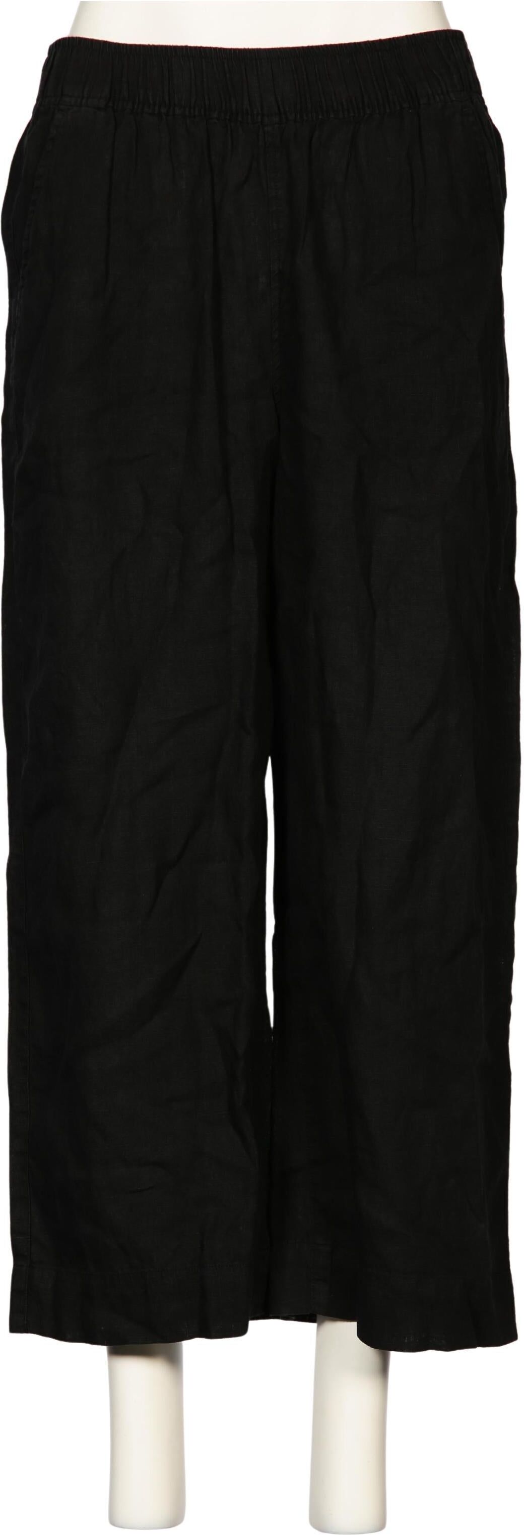 Tahari Arthur S. Levine Damen Stoffhose, Schwarz, Gr. L, Leinen - Second Hand
