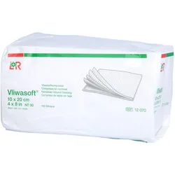 Lohmann & Rauscher, Verbandsmaterial, Vliesstoffkompressen 10x20cm 4-lagig