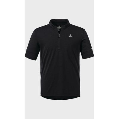Radtrikot SCHÖFFEL "CIRC Shirt Style Pinega MNS", Herren, Gr. 52, schwarz (9990, schwarz), Oberstoff: 100% Polyester, Trikots