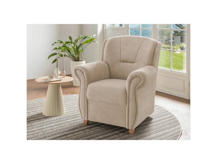 Livetastic Sessel, Naturfarben, Holz, Buche, Uni, 91x100x88 cm, Wohnzimmer, Sessel, Polstersessel