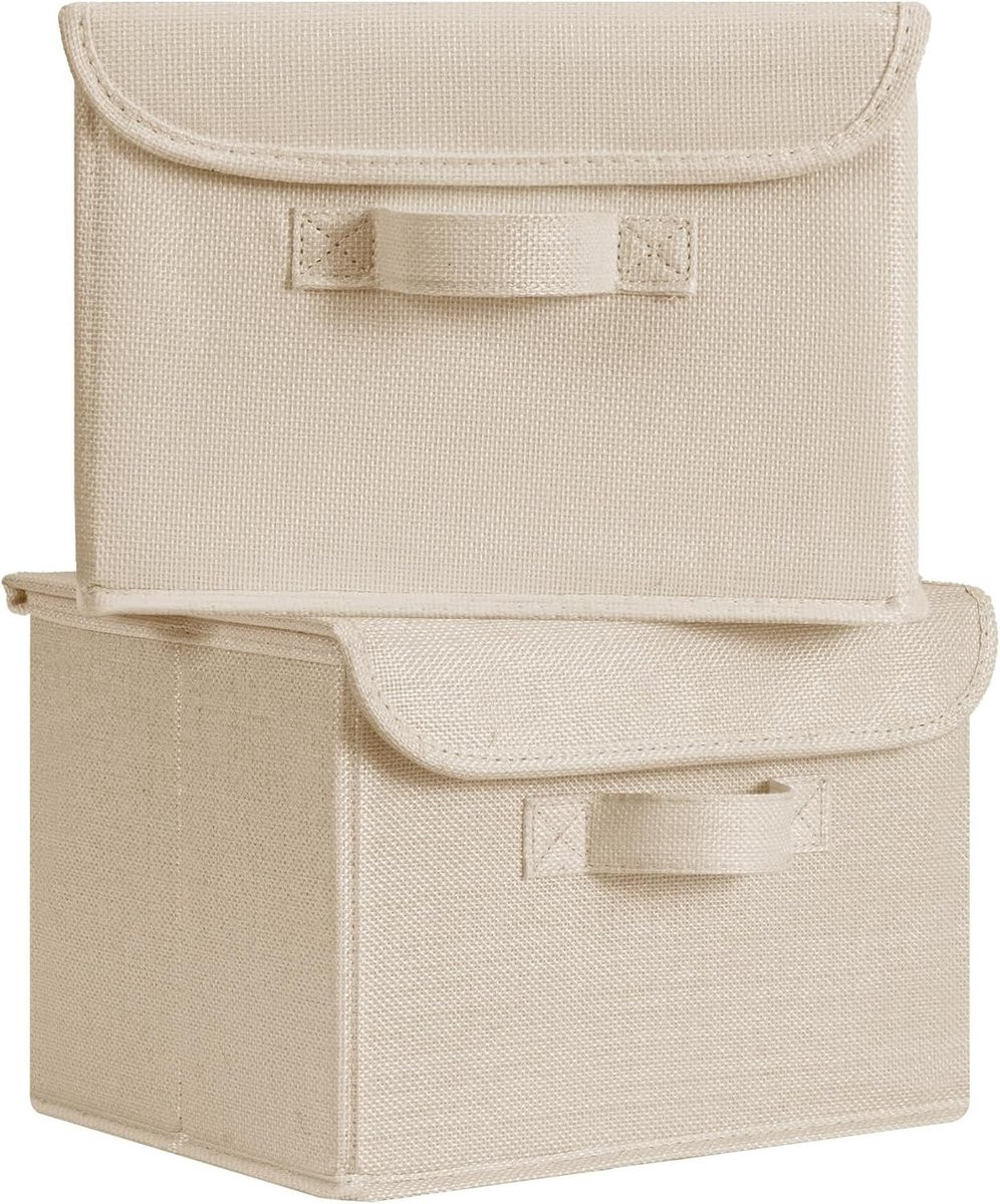 Set van 2 vouwbare opbergdozen met deksel voor kleding en organisatie