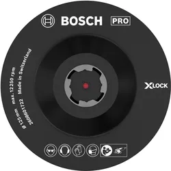 Bosch Professional Zubehör, Zubehör Schleifer, PRO Backing Pad X-Lock, 125 mm, Klettverschluss
