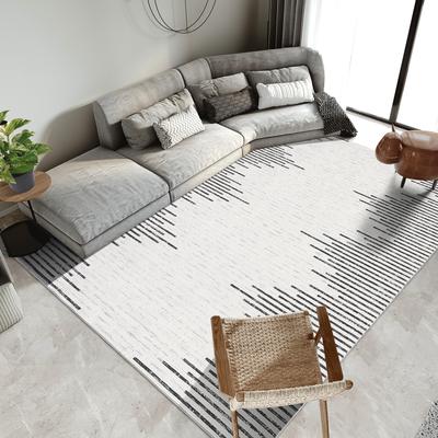 Garvee Modern Symmetrical Geometric Stripe Area Rug
