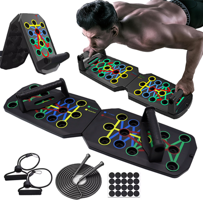 Retailers Go Portable Push Up Board Set Multifunctional Foldable Fitness Equipment For Chest, Abdomen, Arms & Back Traini board Rope Skipping