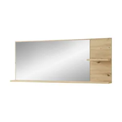 Primo Spiegel 148 x 60 cm Turin ¦ holzfarben ¦ Glas,Aluminium,Holzwerkstoff ¦ Maße (cm): B: 148 H: 60 T: 17.0
