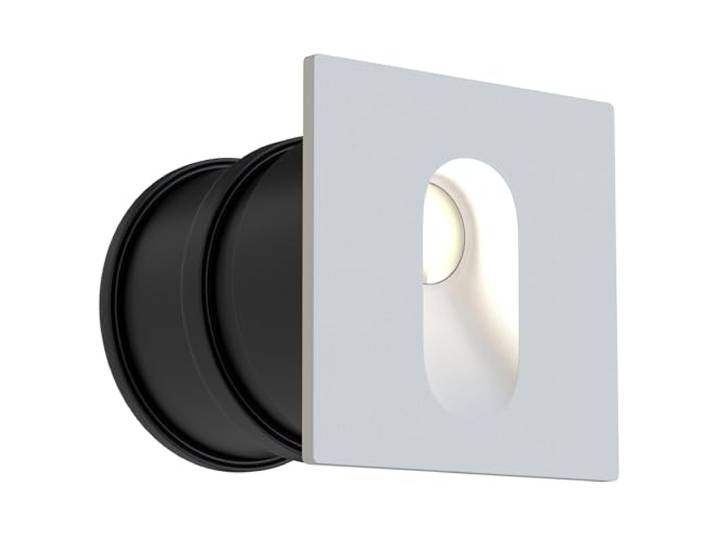 MAYTONI DECORATIVE LIGHTING LED Moderne Einbaustrahler aus Aluminium, Weiß und Schwarz, Basic Design, für Außenbereich, Bad, Treppe, Gartenwege, Garage, IP44, LED inklusive 4000K 3W kaltweiß