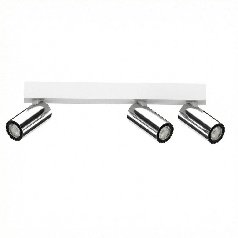Lyora 3-lichts opbouwspot Tevo Mini wit en chroom
