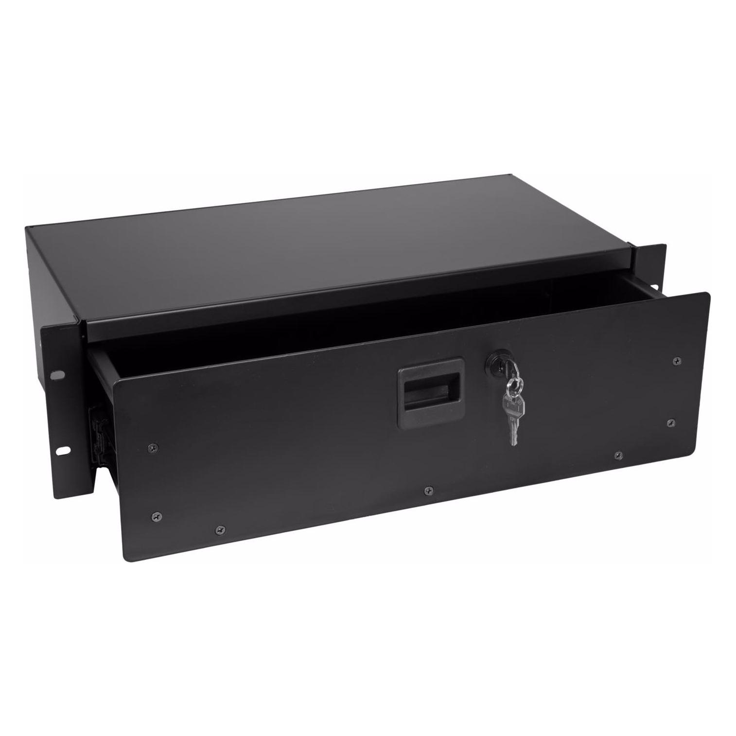 Omnitronic Rackschublade SN-3 Rackschublade mit Schloss 3HE (Zubehör) (30100960)