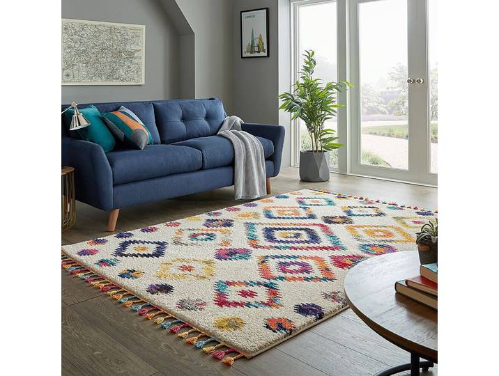 Kurzflorteppich Bohemia Multicolor 200 x 290cm 100% Polypropylen
