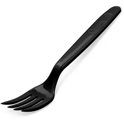 Gabel (PP) wiederverwendbar schwarz 18,5cm