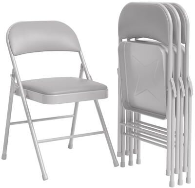 Garvee 2-pack of cushioned folding chairs, up to 350 lbs, suitable for restaurants, home offices, indoor and outdoor events