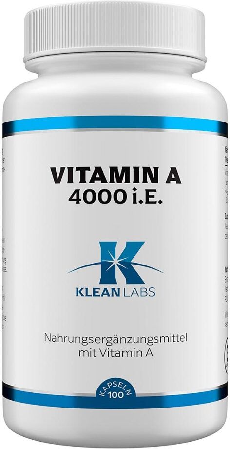 KLEAN LABS Vitamin A 4000 I.u. Kapseln