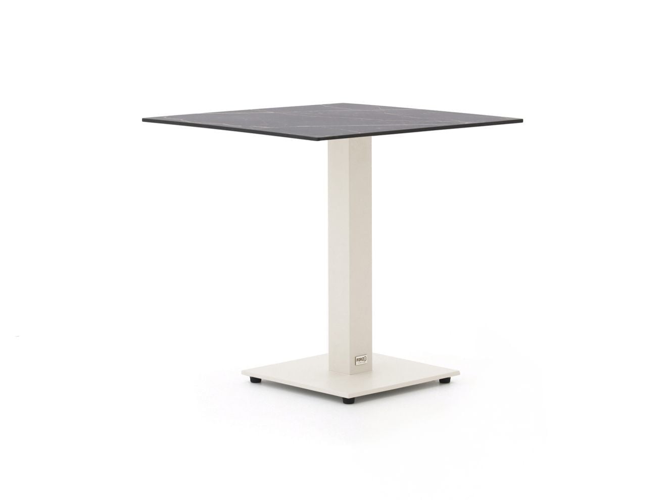 Forza Furniture Tuineettafel Forza Vierkant Zwart HPL 70 x 70 cm