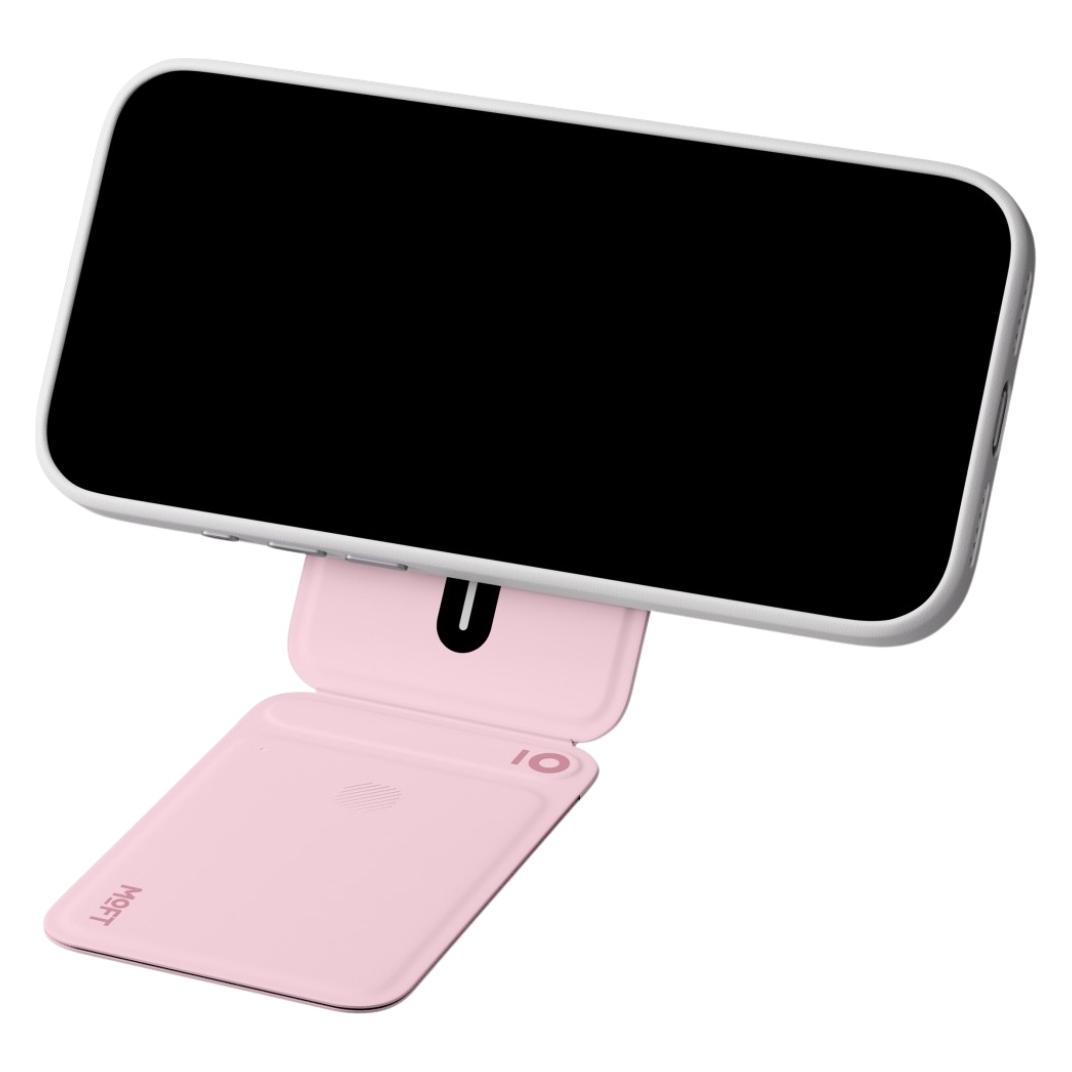 MOFT Magnetic Stand with Wallet for Smartphone Movas Trackable Tripod MagSafe pink (78915678)