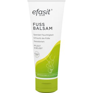 efasit Fußcreme Fußbalsam, geruchsneutralisierend, für trockene Haut, mit Jojoba- & Rosmarinöl & Beinwell, 75 ml