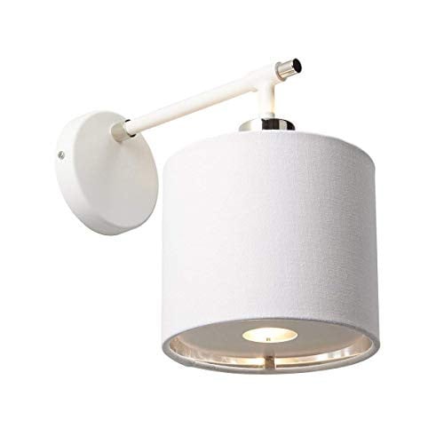 Elstead Balance Wandlamp Gepolijst Wit en Nikkel met E27 fitting