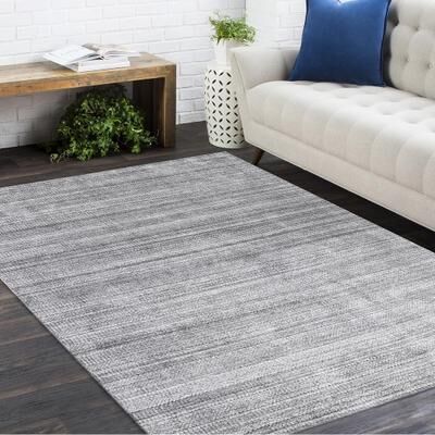 Overton Handmade Modern Contemporary Striped Area Rug