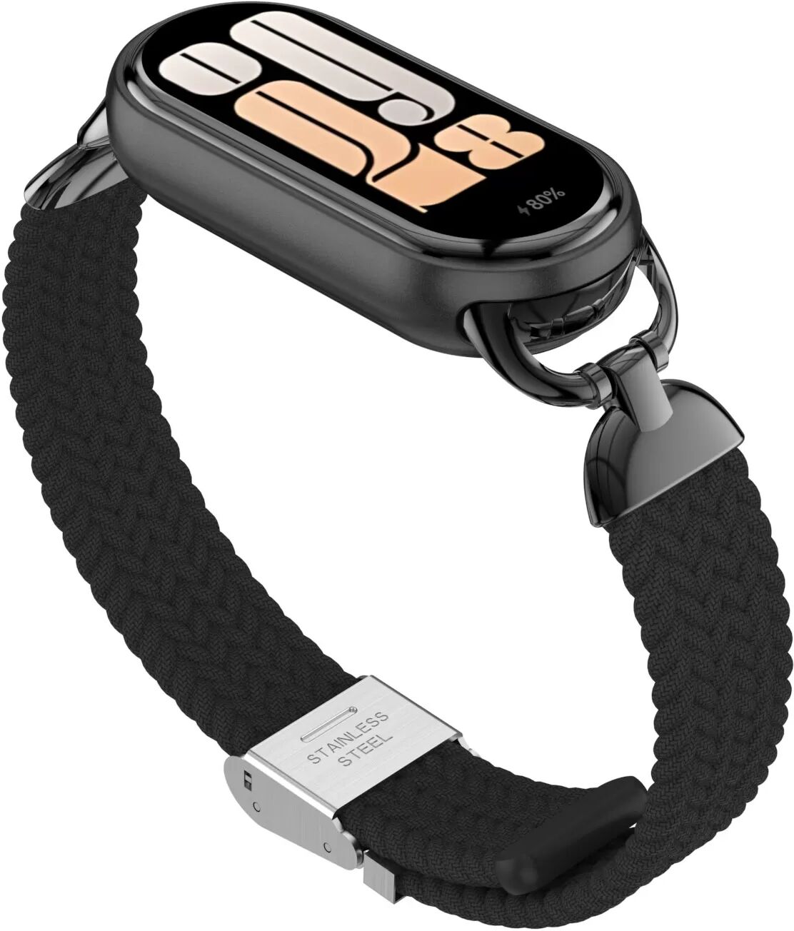 INF Stylisches geflochtenes Schnallenarmband für Xiaomi Mi Band 9/10 Schwarz