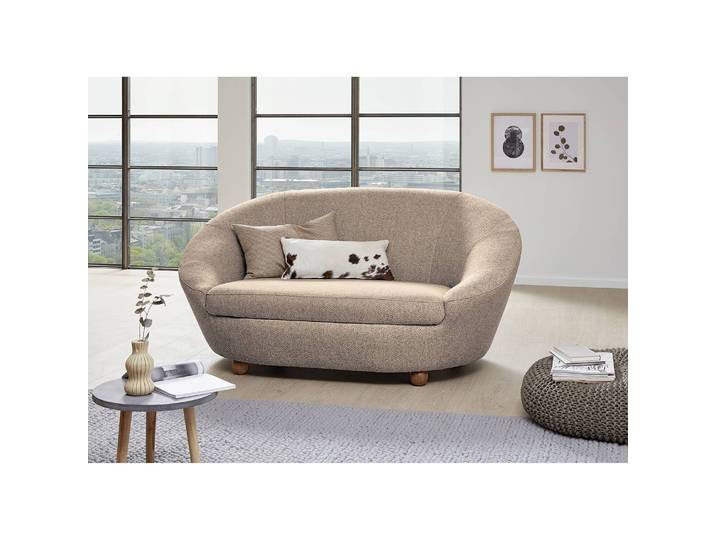 Sofa Glenrock I 2-Sitzer Beige Webstoff Kelis 178 x 82 x 114cm Modern