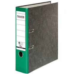 Falken, Recycling-Wolkenmarmor-Ordner A4, farbiger Rücken 80mm