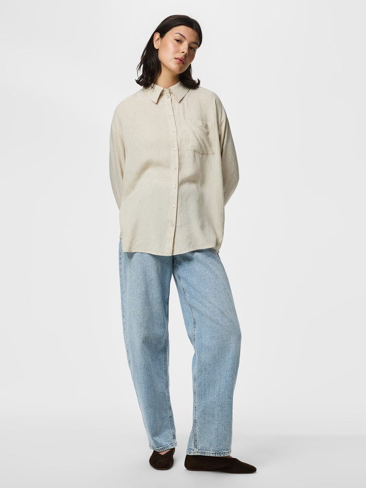 Pieces Hemd in Beige - L