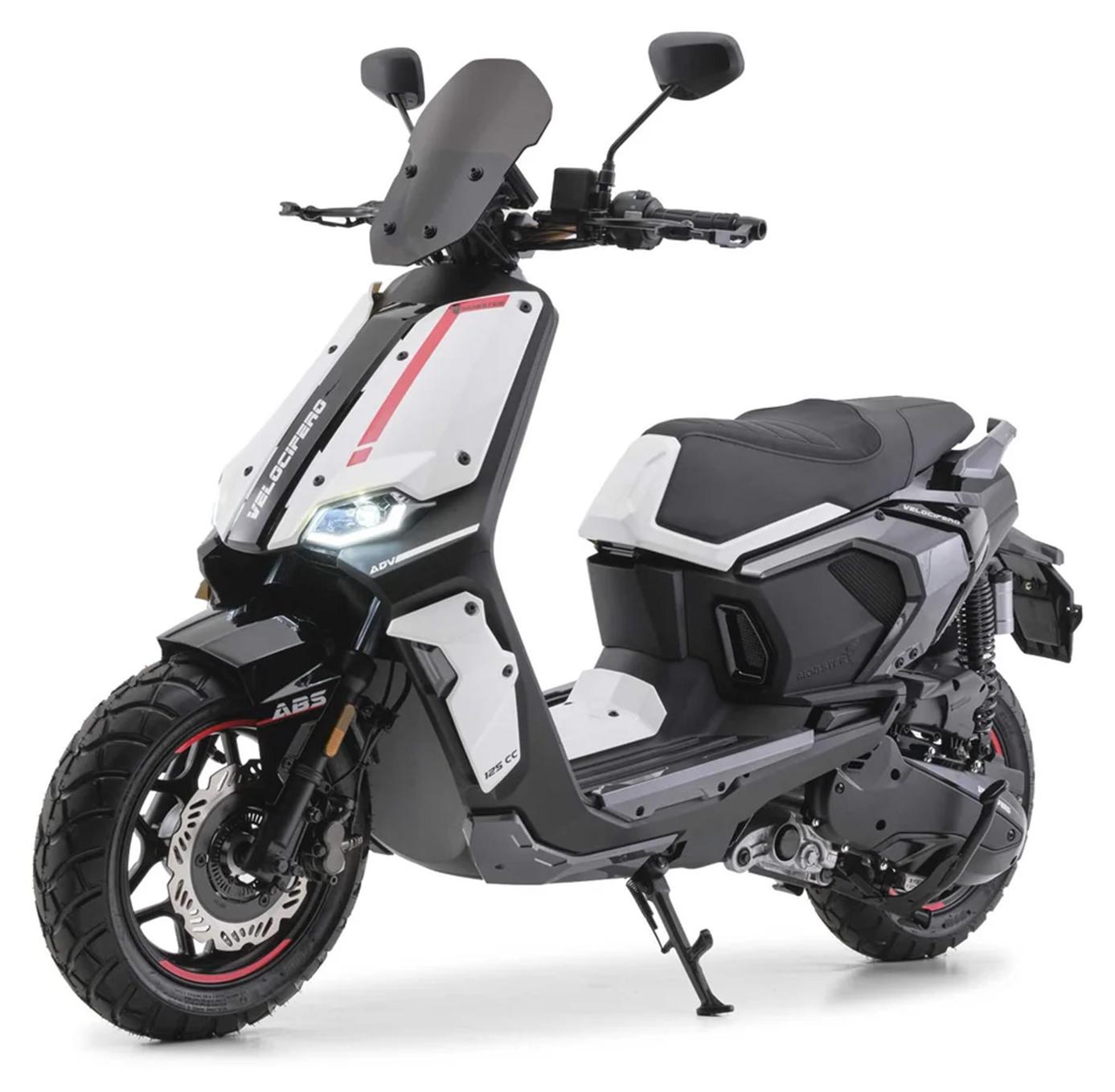Motorroller 125 ccm Burnout MOBSTER 99 km/h 12,5 PS Euro 5+ Weiß