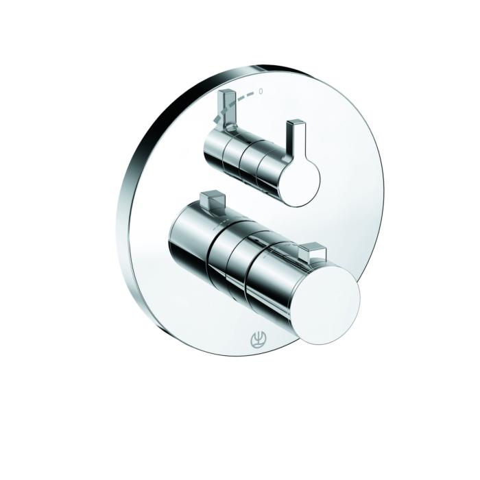 Kludi Nova Fonte Fertigmontageset 208350515 Unterputz Brause-Thermostatarmatur, chrom