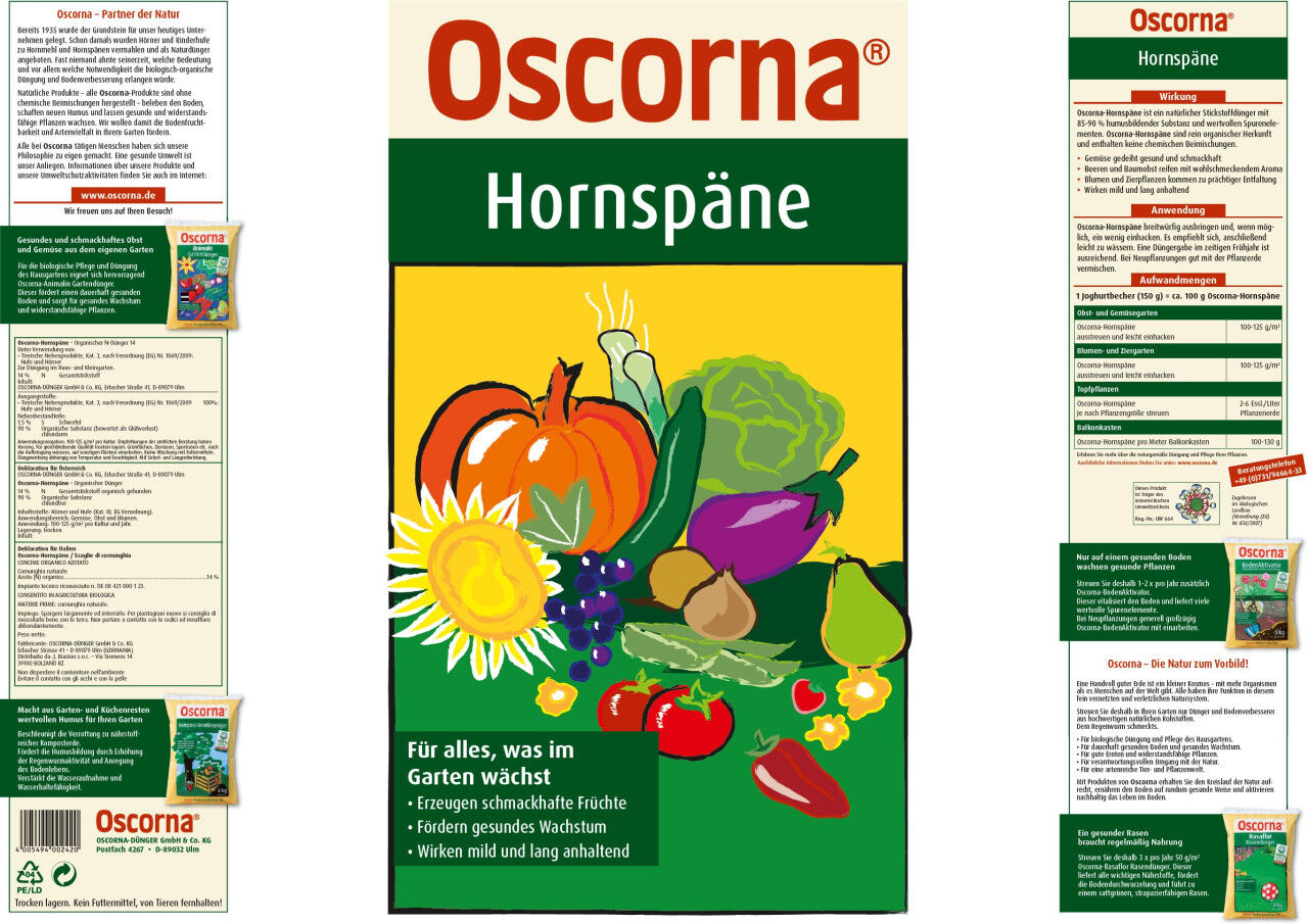 Oscorna Hornspäne 2,5 kg
