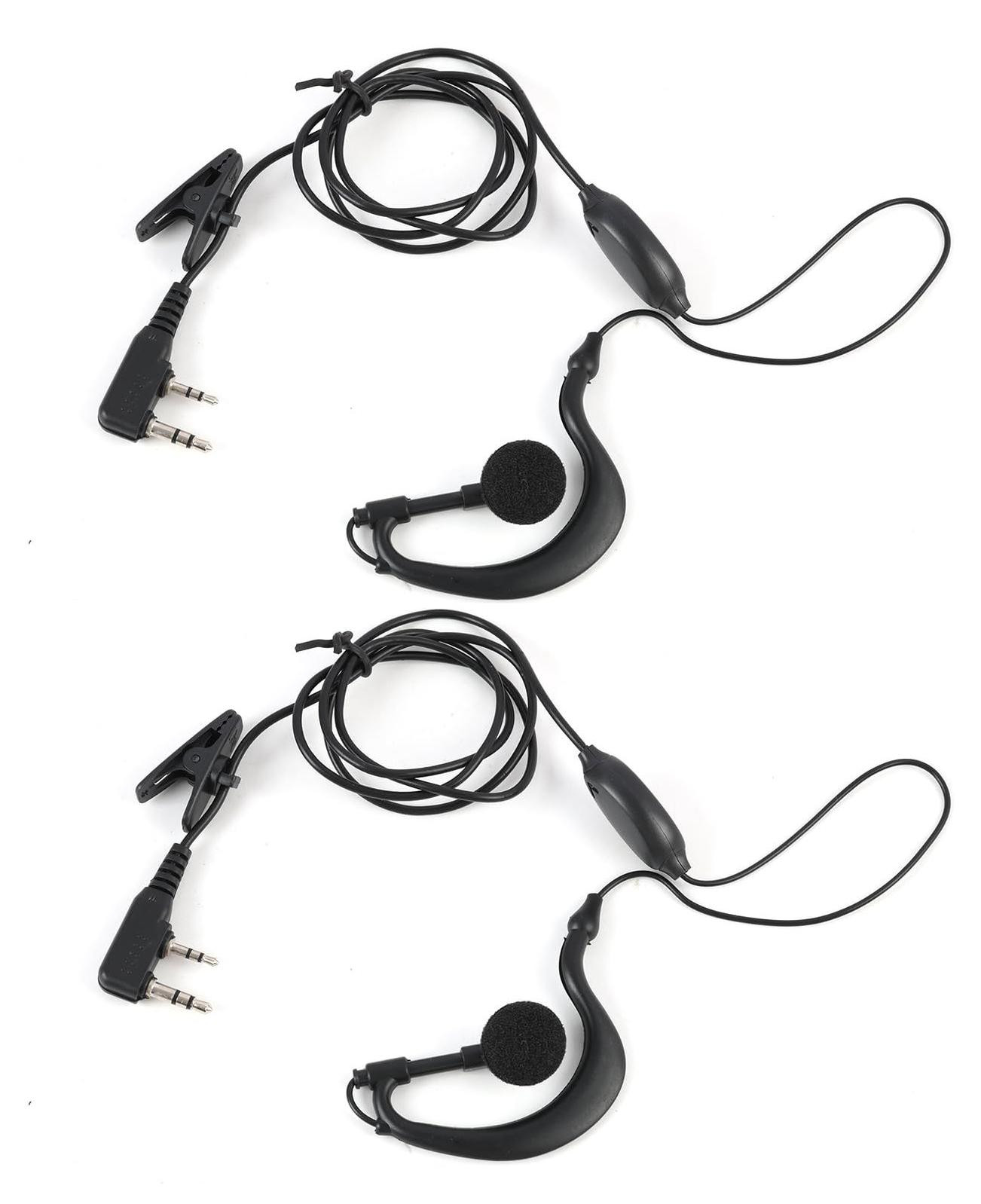 Selius Walkietalkie oortelefoons, 2 stuks, transparant
