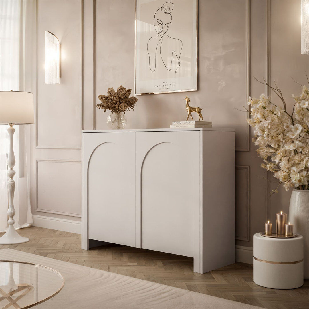 17 Stories 104 cm W Sideboard Beige 83cm H X 104cm W X 35cm D