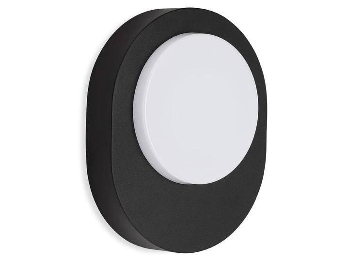 Telefunken LED Applique murale d'extérieur\, 20 cm\, 8 W\, noir\, Briloner Leuchten