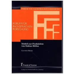 Modell zur Produktion von Online-Hilfen, Fachbücher von Carmen Heine