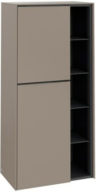 V&B; Mittelschrank Subway 3.0 57,4x120x36,2cm, porte gauche/grise monochrome, taupe ; Villeroy & Boch (C59802VM)