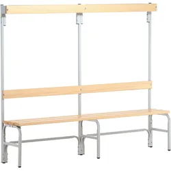 Sypro, Werkstattschrank, Umkleidebank für Trockenräume mit Rückenlehne (40 cm, 18 cm)
