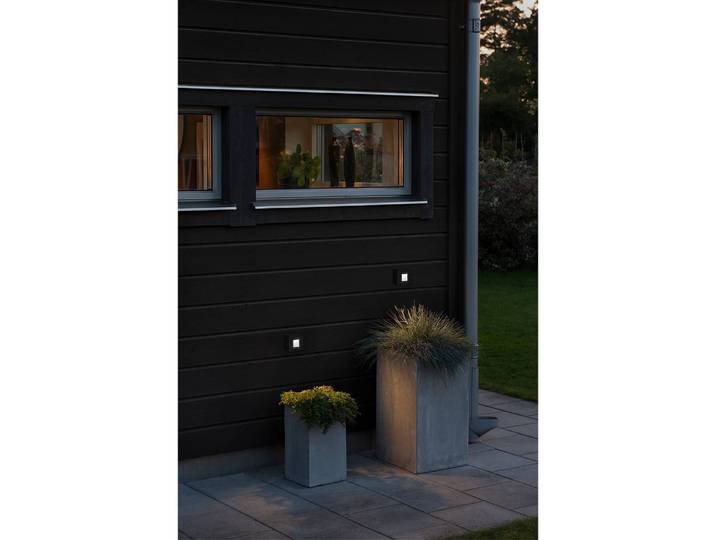 LED-Wandleuchte Chieri III 8 x 8 x 5cm Schwarz