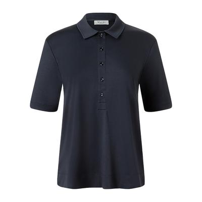 Poloshirt MAERZ MUENCHEN "Maerz Muenchen 130700 Poloshirt Damen Bekleidung", Damen, Gr. 42, blau, 100% Baumwolle, Shirts