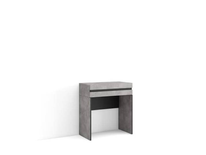 Skraut Home Konsolentisch, Flurtisch Beistelltisch für Eingang 70x75x35 cm mit Schublade Eingangstisch Moderner Stil Zement