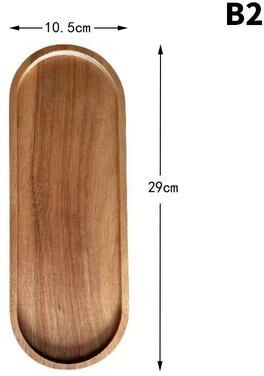 Inspired Living Elegant Solid Wood Japanese Dessert & Snack Serving Tray b2