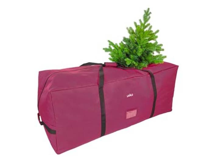 LAALU Premium Aufbewahrungstasche für Weihnachtsbaum 120 × 50 × 50 cm mit Reißverschluss Schultergurt