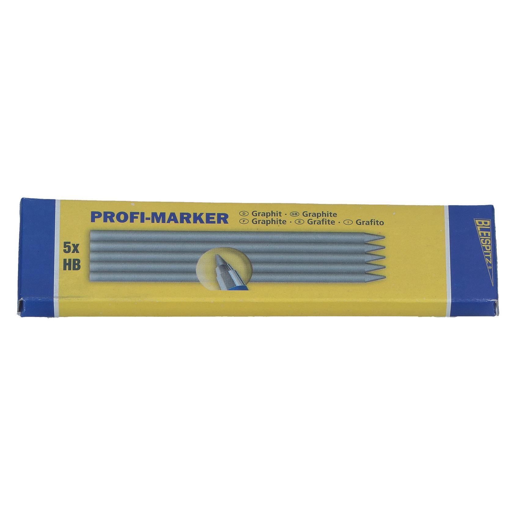 Bleispitz Ersatzmine zu Profi-Marker (5 Stk., 5.60 mm, HB) (0105)
